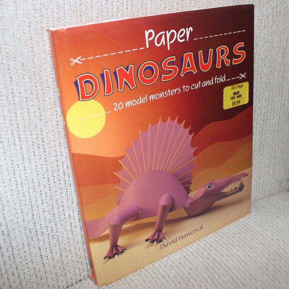 FREE*❤️Paper Dinosaurs: How to Make 20 Original Paper Models book David Hawcock - Picture 2 of 9